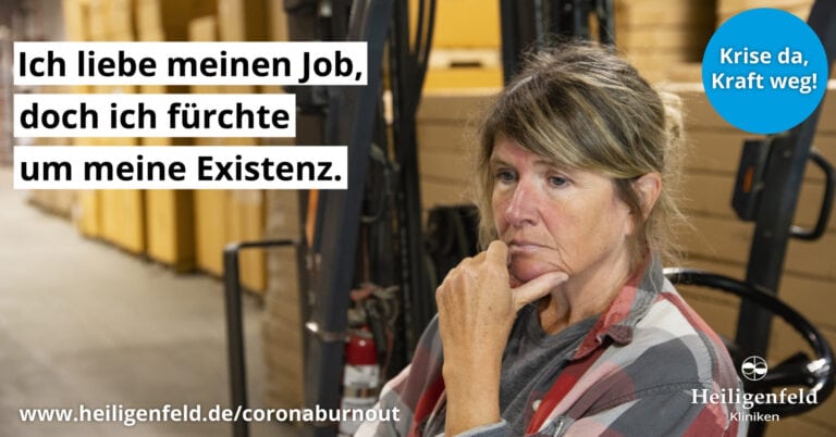 Fabrikarbeiterin Burnout