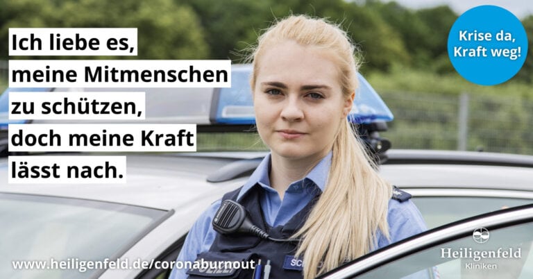 Polizistin Burnout