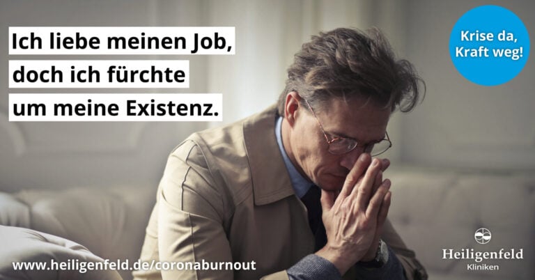 Burnout bei einem Mann