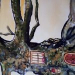 Haus im Baum Gemälde