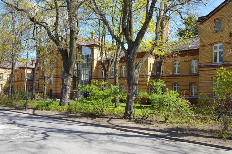 Berliner Vorgarten vor der Klinik