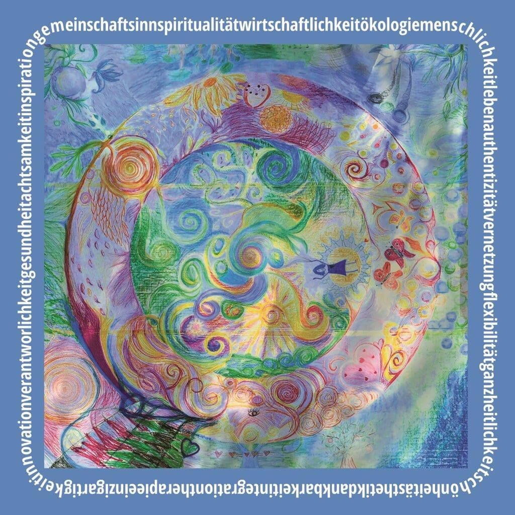 Kunstwerk Blau