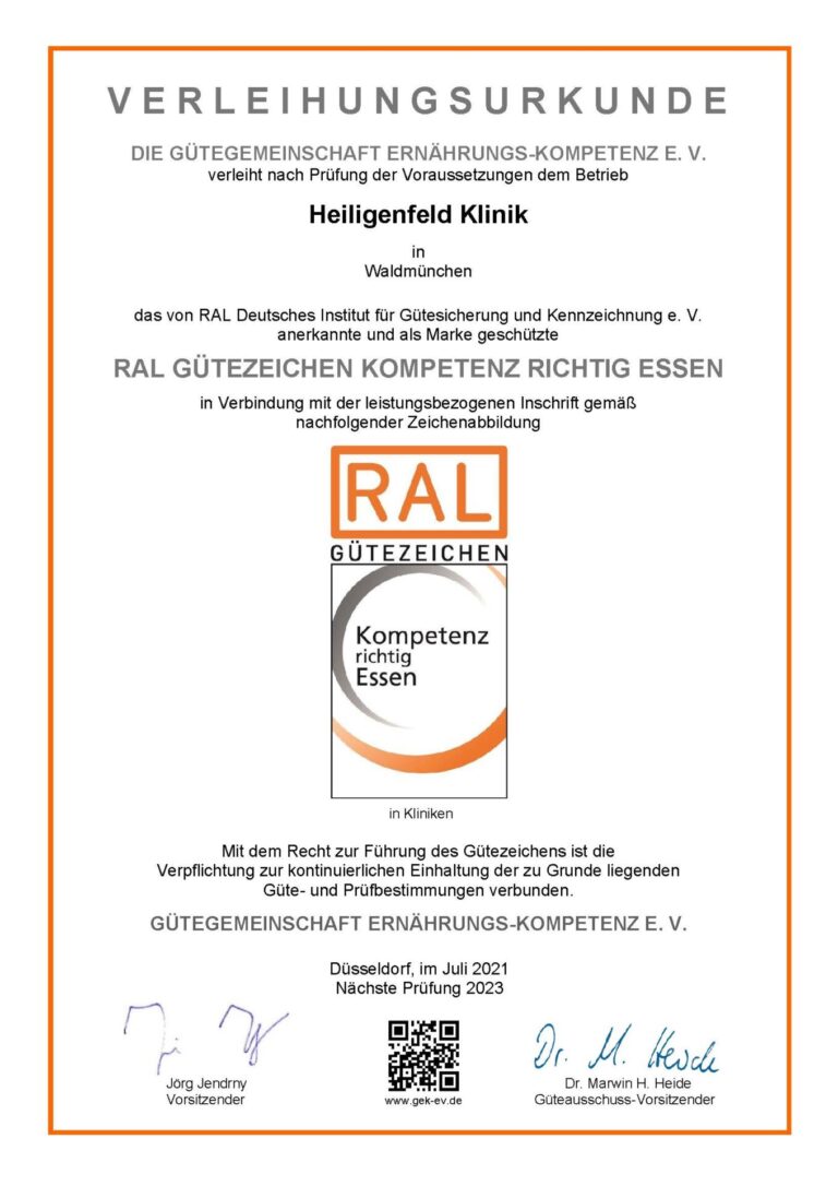 2021 RAL Heiligenfeld Klinik Waldmuenchen