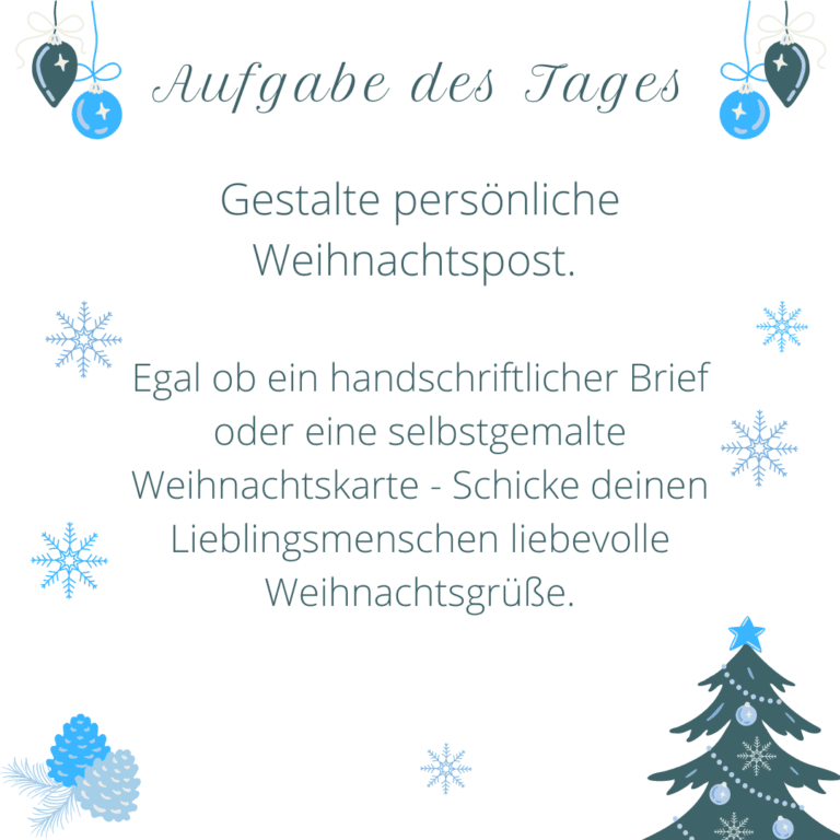 Text zu Gestalte deine persönliche Weihnachtspost