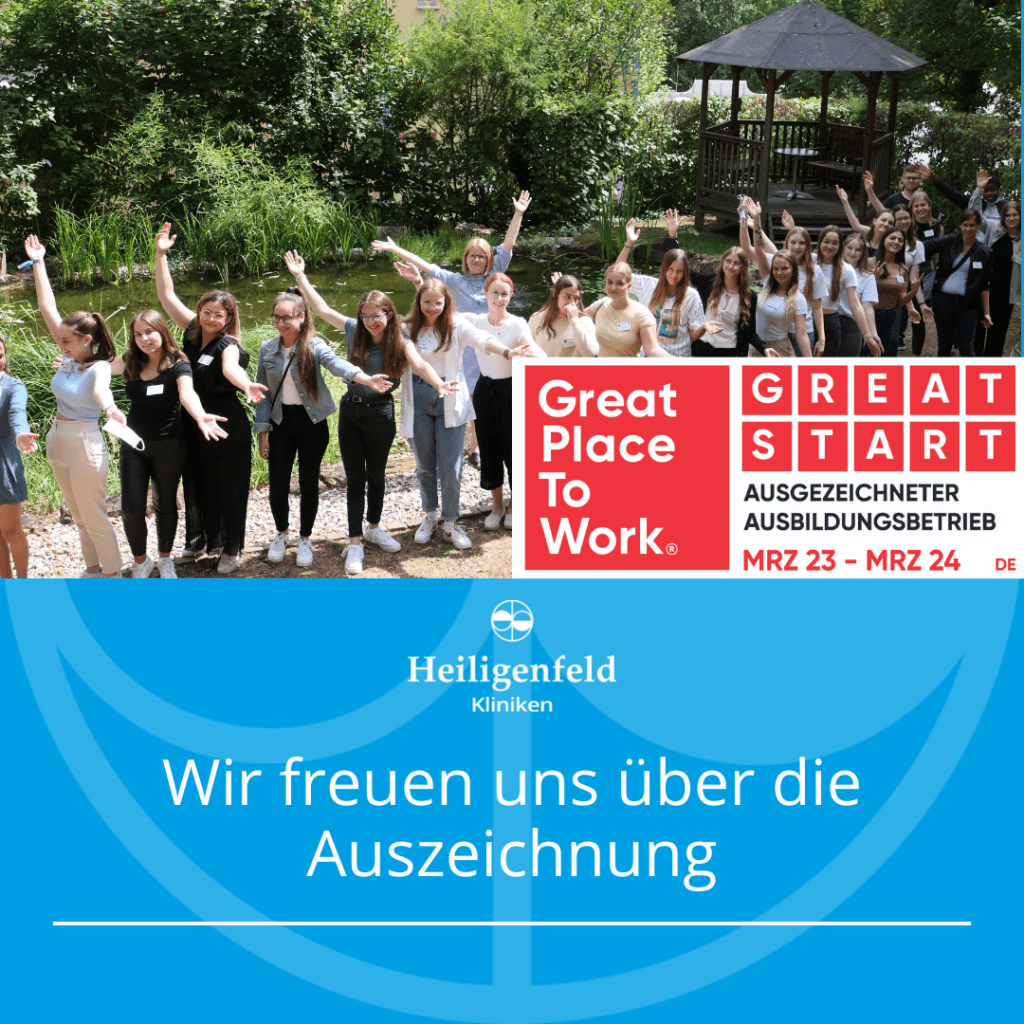 2023 – Heiligenfeld erhält die Auszeichnung – «Great Start!» Ausgezeichneter Ausbildungsbetrieb