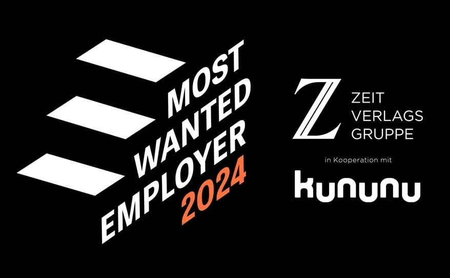 Auszeichnung für Most Wanted Employer von kununu