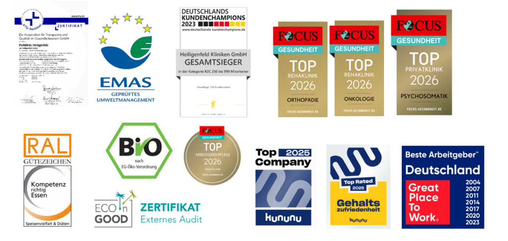 Auflistung Auszeichnungen