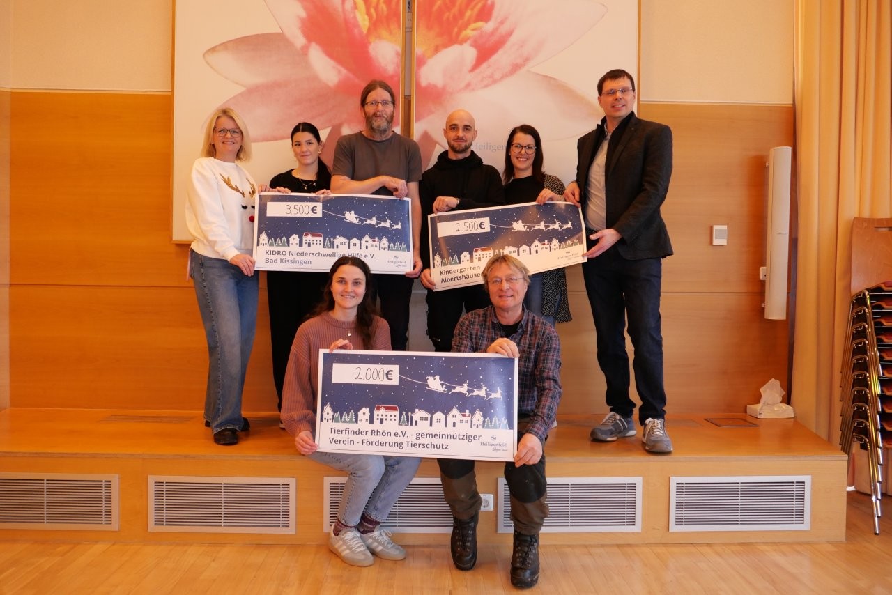 Spendenübergabe Heiligenfeld Kliniken