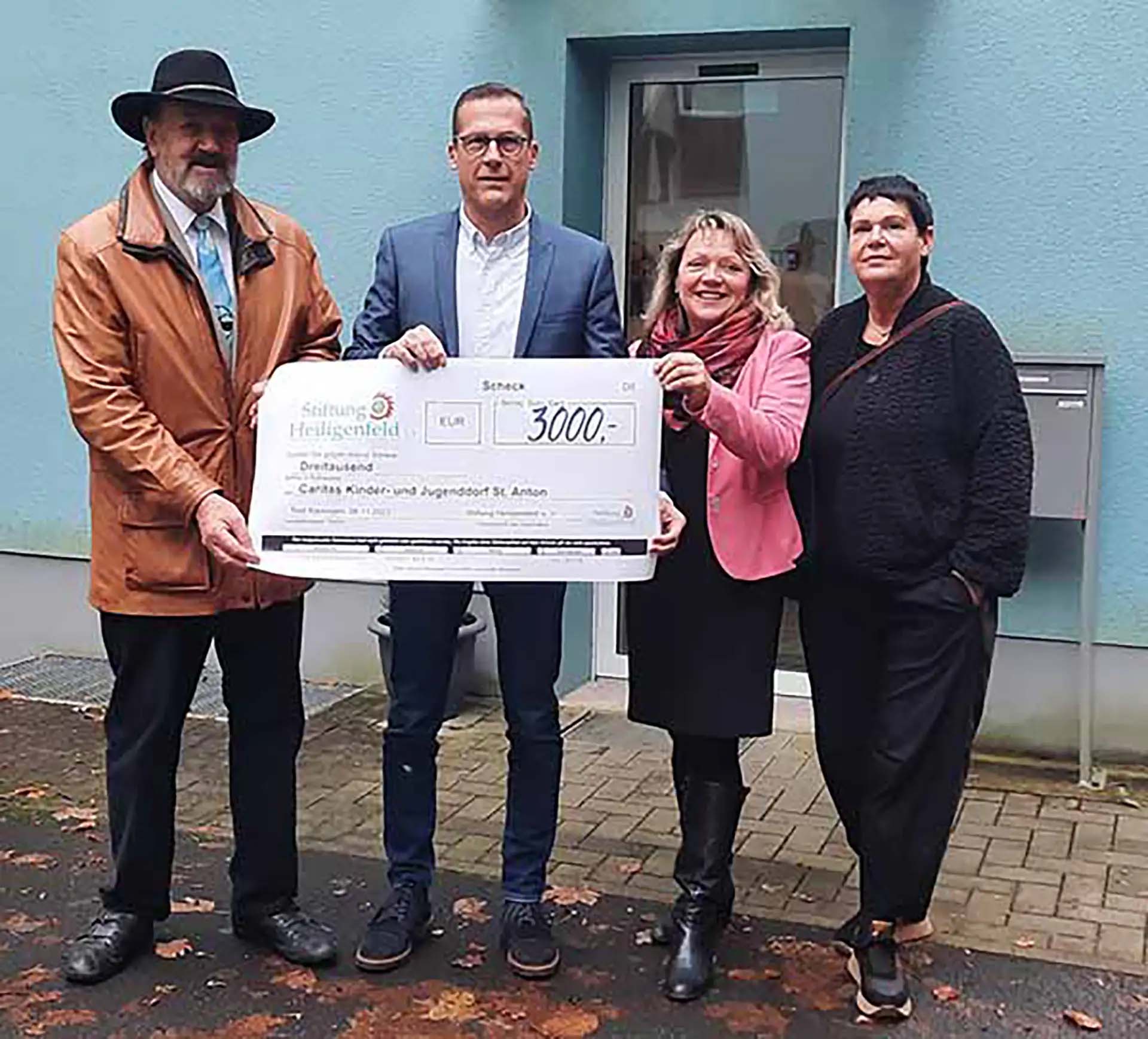 Stiftung Heiligenfeld spendet für Kinder- und Jugenddorf St. Anton