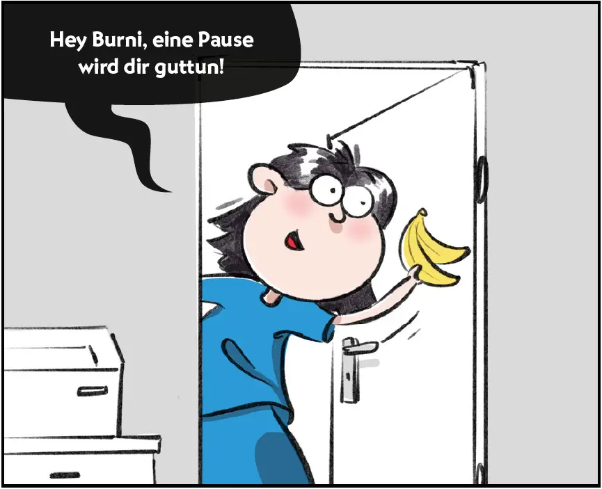 Burni und Resi machen Pause.