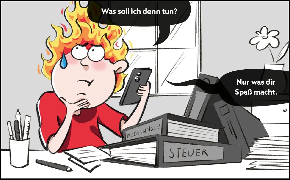 Burni und Resi haben Spass.