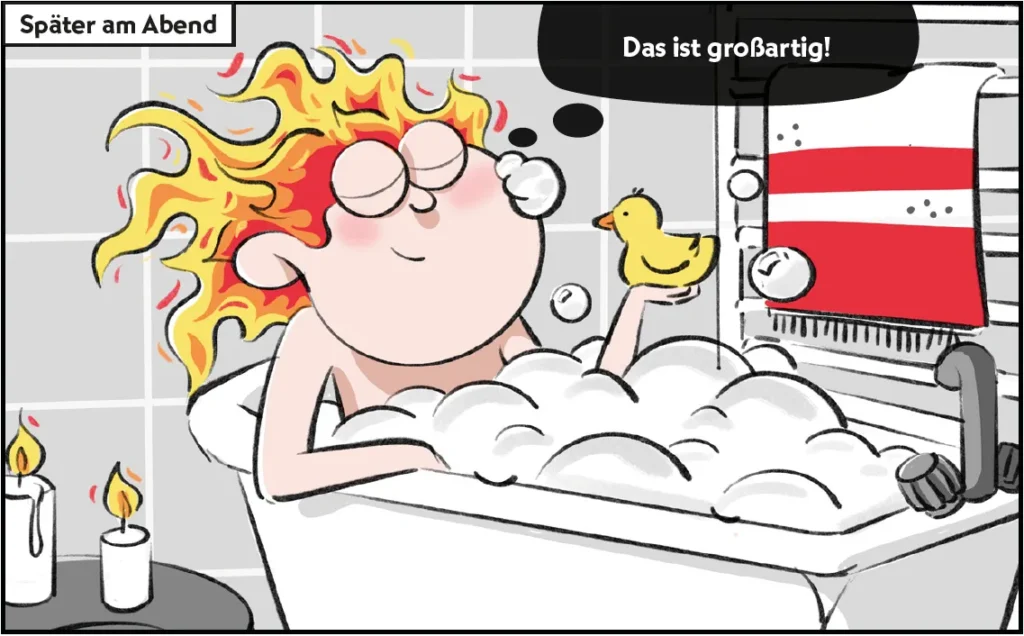 Burni und Resi haben Spass.