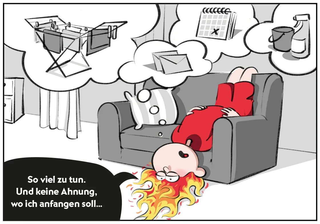 Burni und Resi strukturieren Ihren Tagesablauf.