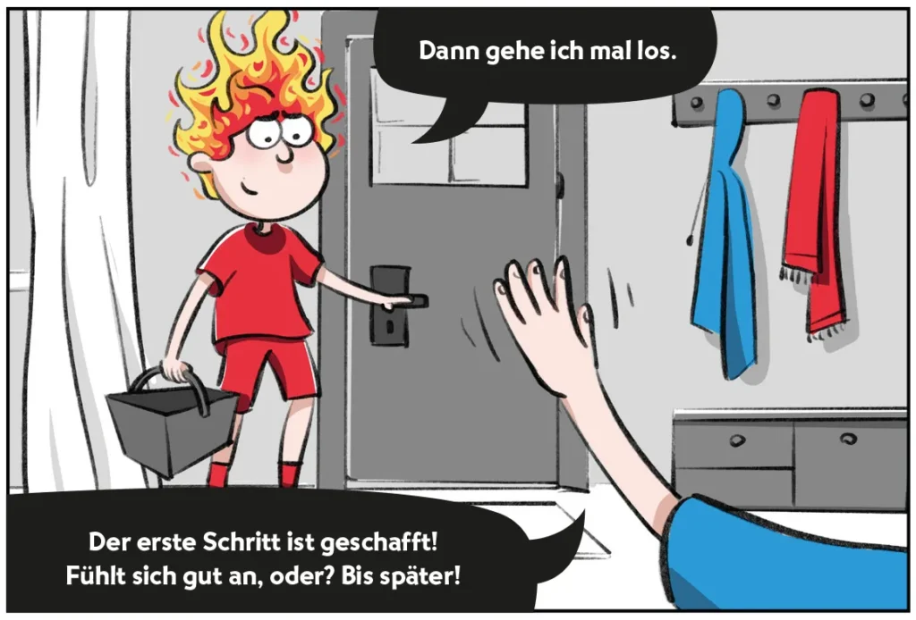 Burni und Resi strukturieren Ihren Tagesablauf.