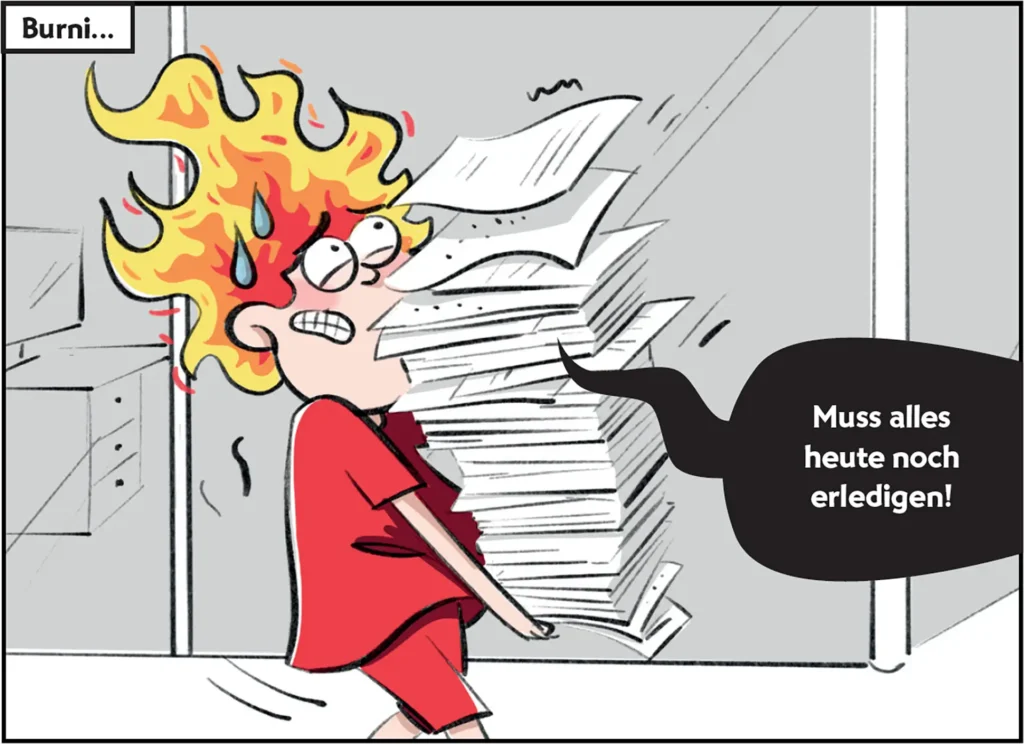 Burni und Resi lernen sich kennen.