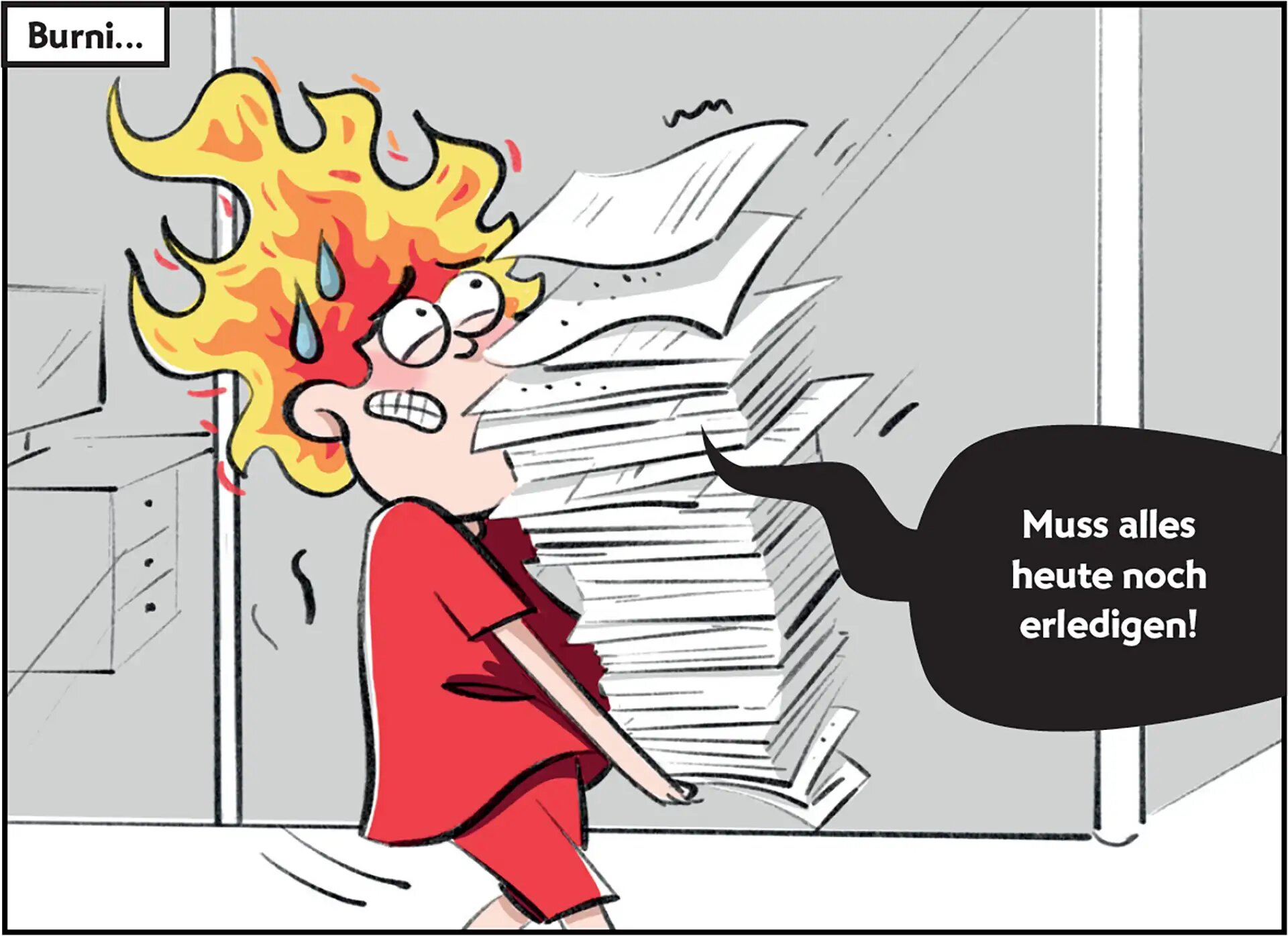 Burni und Resi lernen sich kennen.