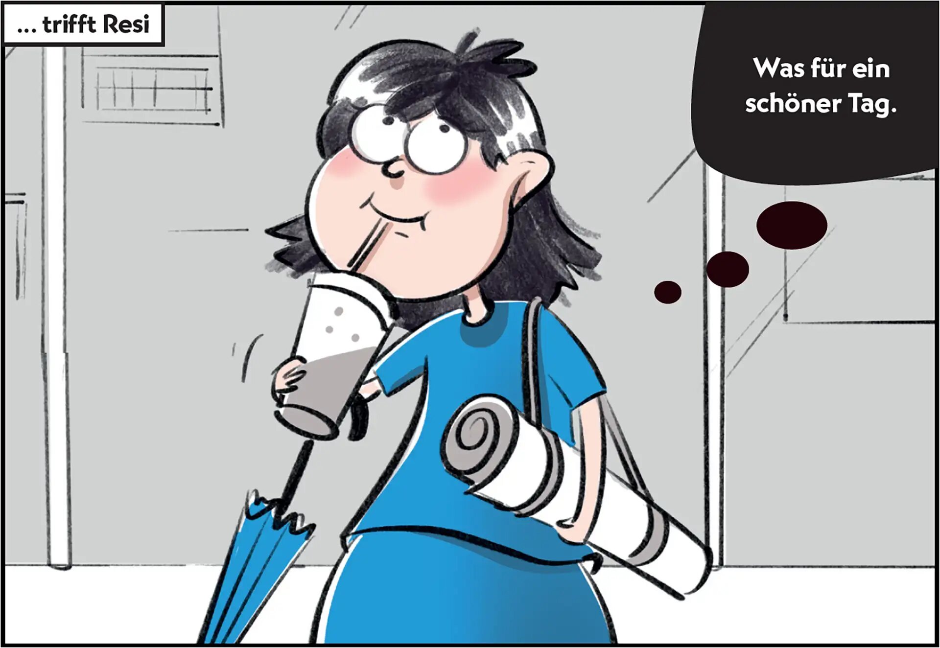 Burni und Resi lernen sich kennen.